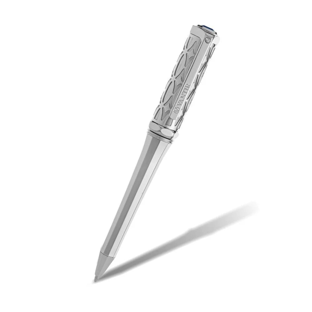 Vantir Royal Silver Pen, Engraved with a Custom Design VNTPEN-0001