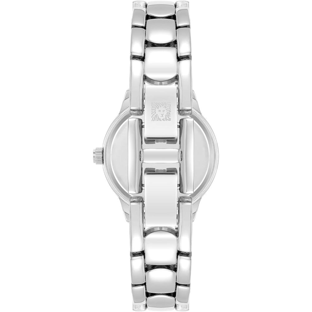 ساعة آن كلاين نسائية بحركة كوارتز وميناء فضي – AK-0330