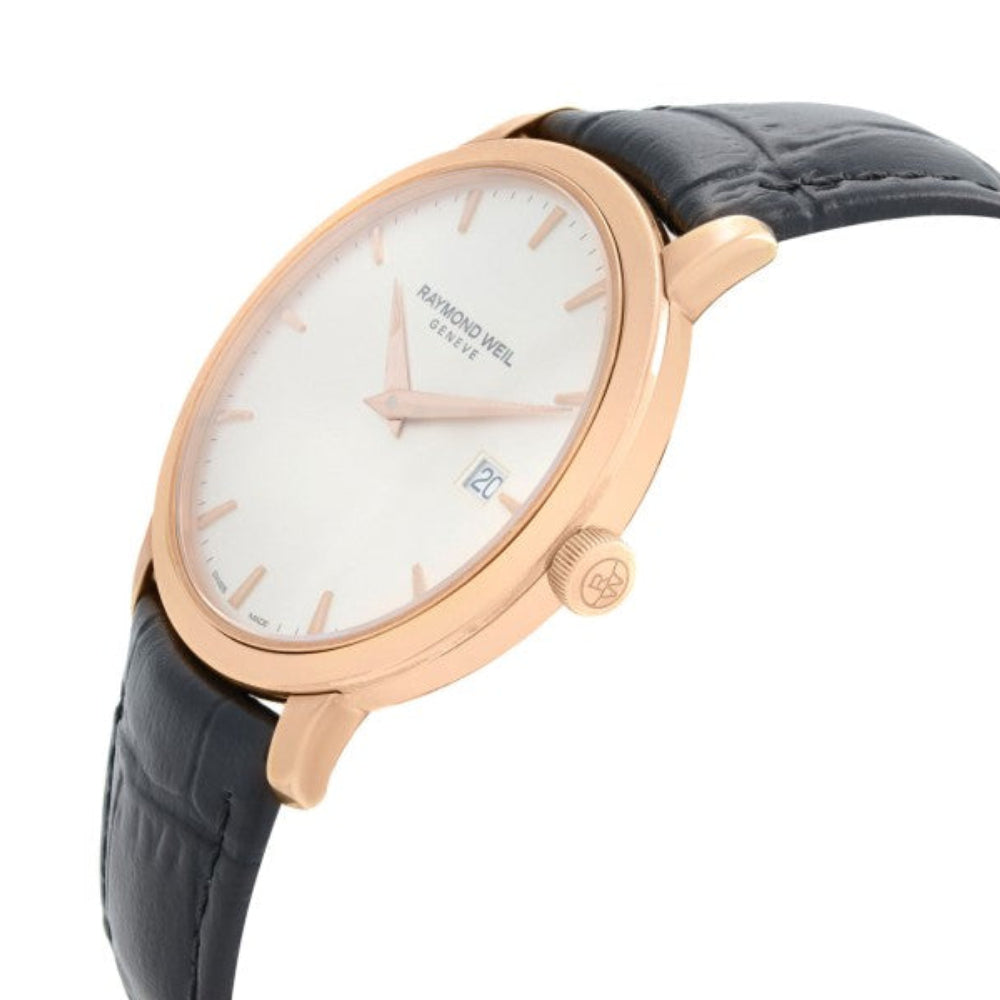 ساعة ريموند ويل الرجالية بحركة كوارتز ولون مينا فضي - RW-0041