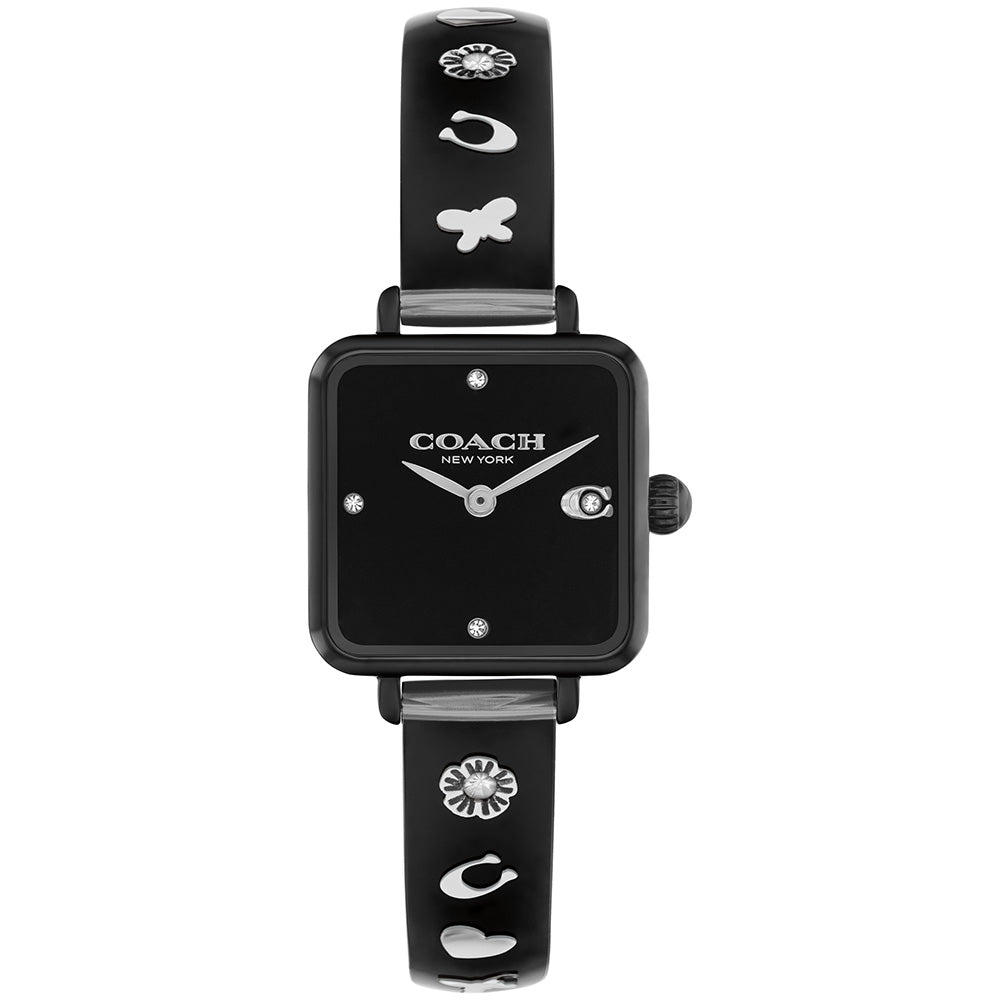 Coach Women's Watch Case Modern Black Dial COH-0062