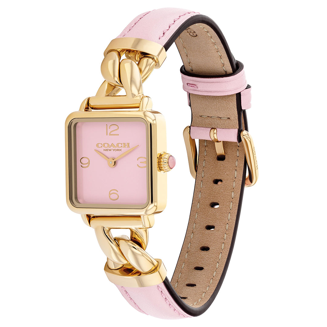 كوتش ساعة نسائية بحركة كوارتز بميناء بلش COH-0151