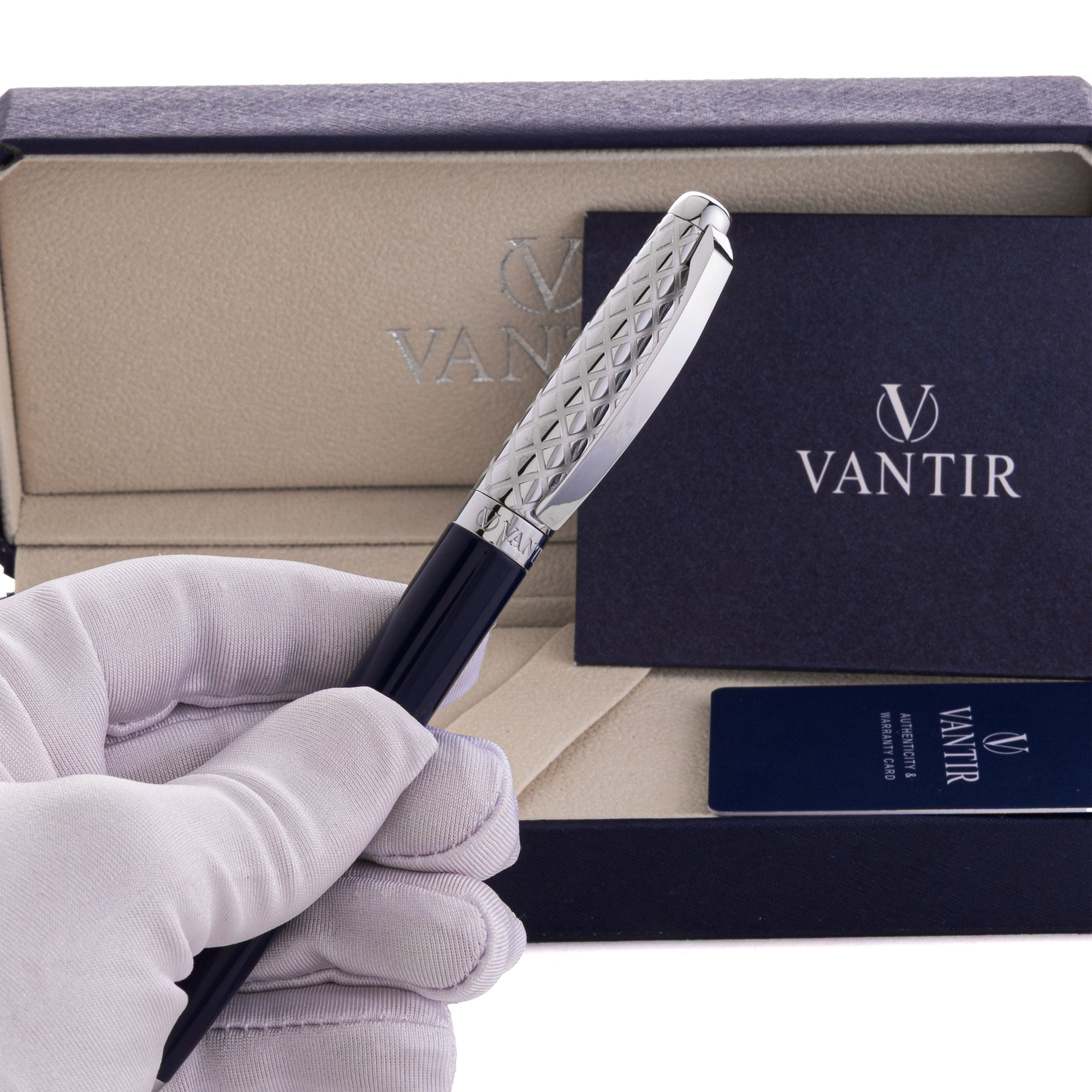 فانتير قلم سفير أزرق بتصميم كستوم VNTPEN-0014