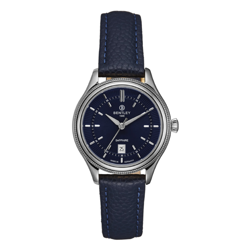 ساعة بنتلي النسائية بحركة كوارتز ولون مينا أزرق - BEN-0024