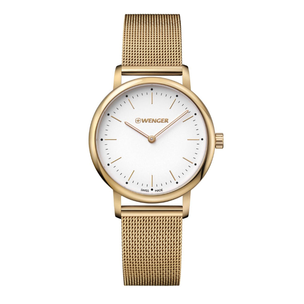 Wenger Women's Quartz White Dial Watch - WNG-0018