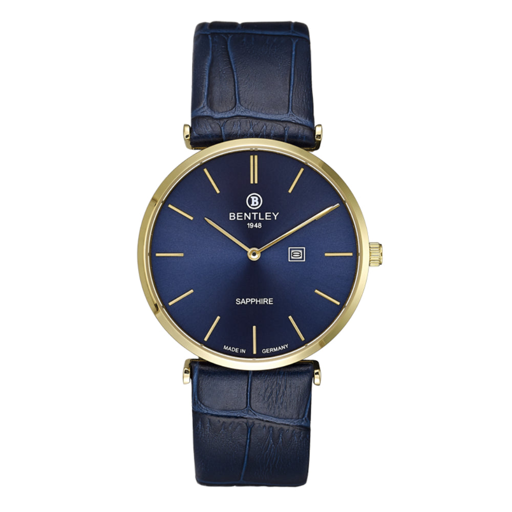Men's watch, quartz movement, blue dial BEN-0039