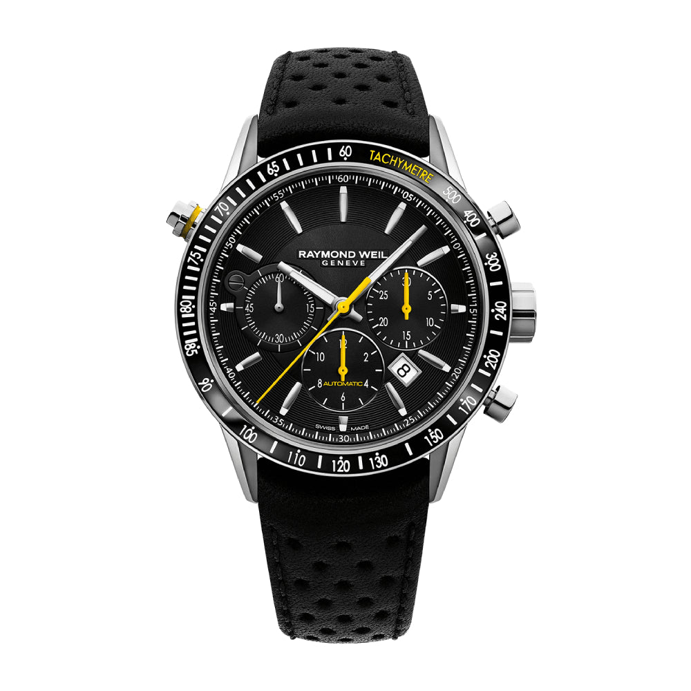 Men's watch, automatic movement, black dial - RW-0084