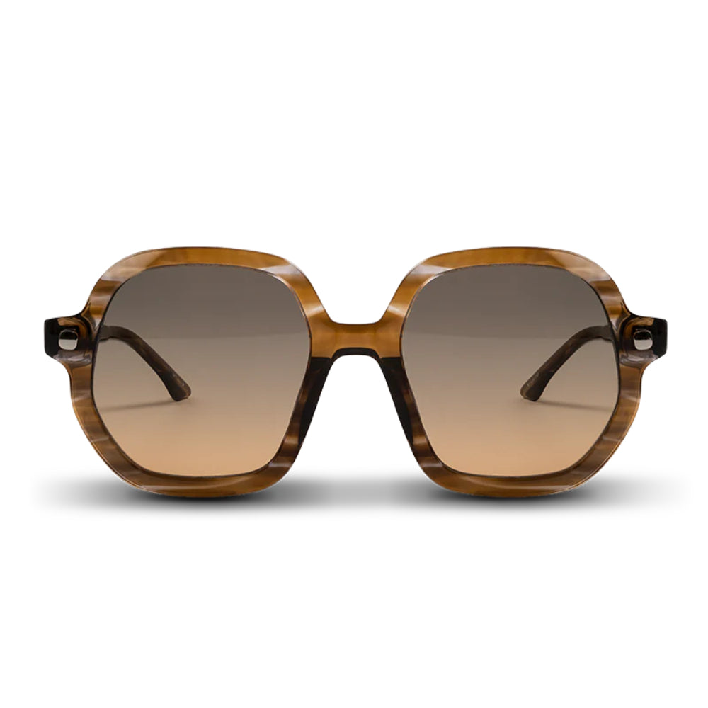 نظارات شمسية باللون البني للنساء من سيفين فرايداي - SFSG-0022