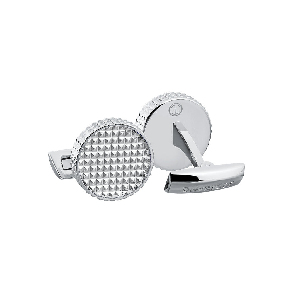 كبك باللون الفضي من دافيدوف - DFC C-0005 (ROUND RHODIUM/SIL)