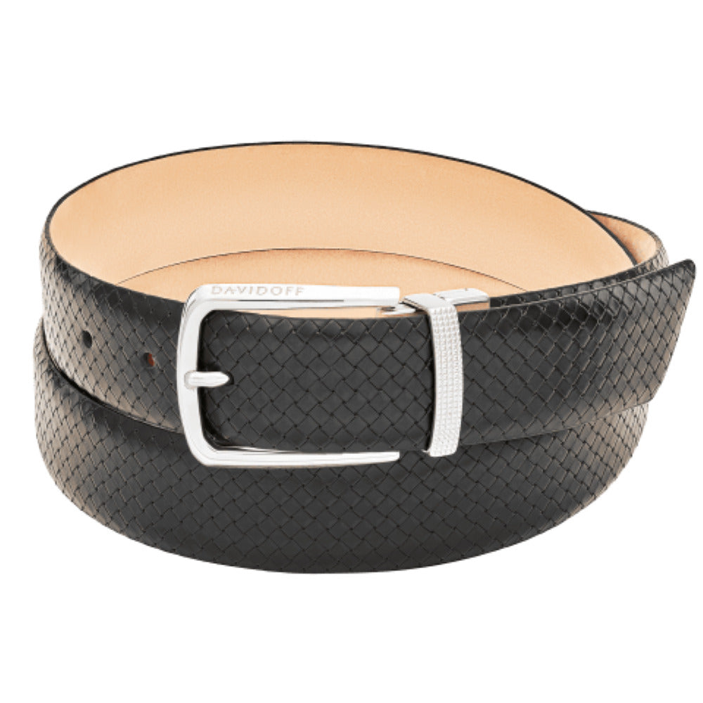حزام باللون الأسود من دافيدوف - DFC BELT-0006 (SALMON BRAIDED)