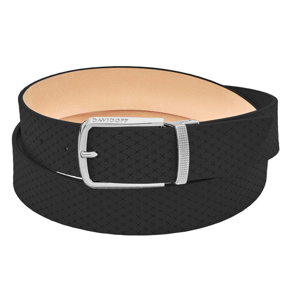 حزام باللون الأسود من دافيدوف - DFC BELT-0005 (SALMON LASERED)