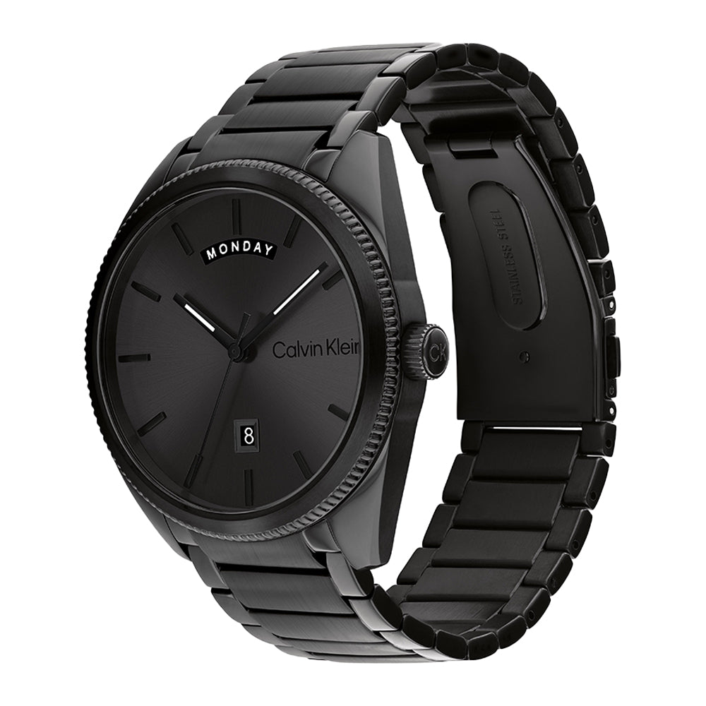 ساعة كالفن كلاين بروجريس للرجال بمينا رمادي CK-0092