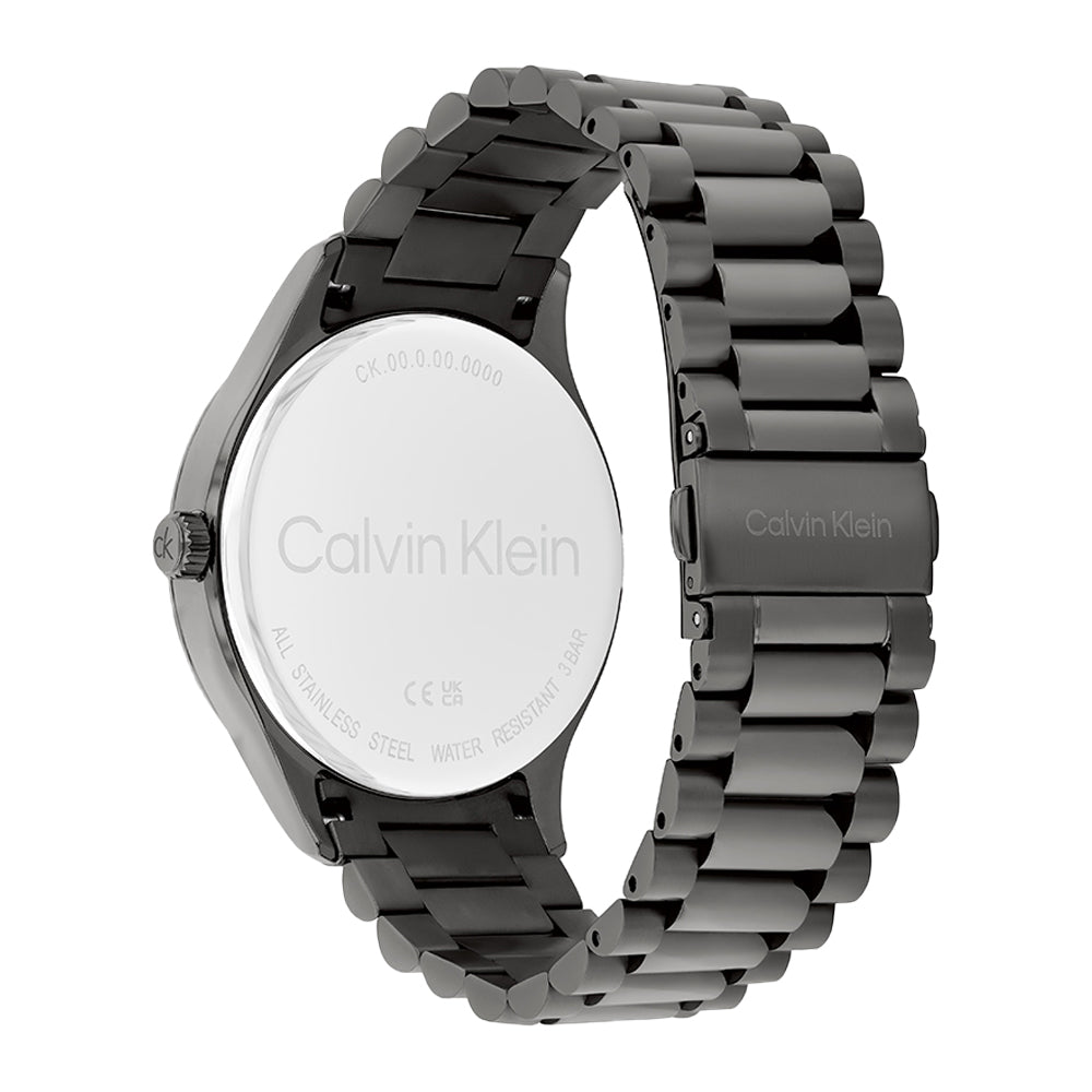 ساعة كالفن كلاين أيكونيك للجنسين بمينا أخضر CK-0114