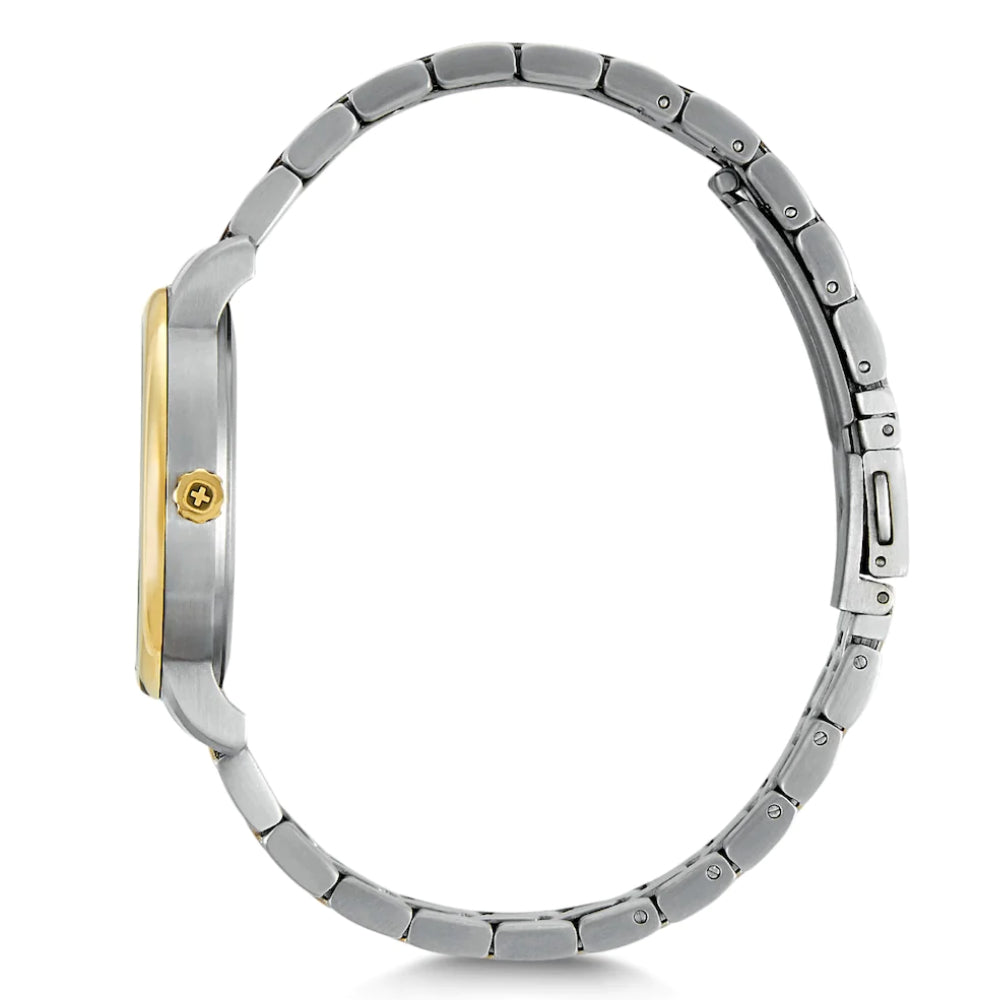 ساعة فينجر النسائية بحركة كوارتز ولون مينا فضي - WNG-0019