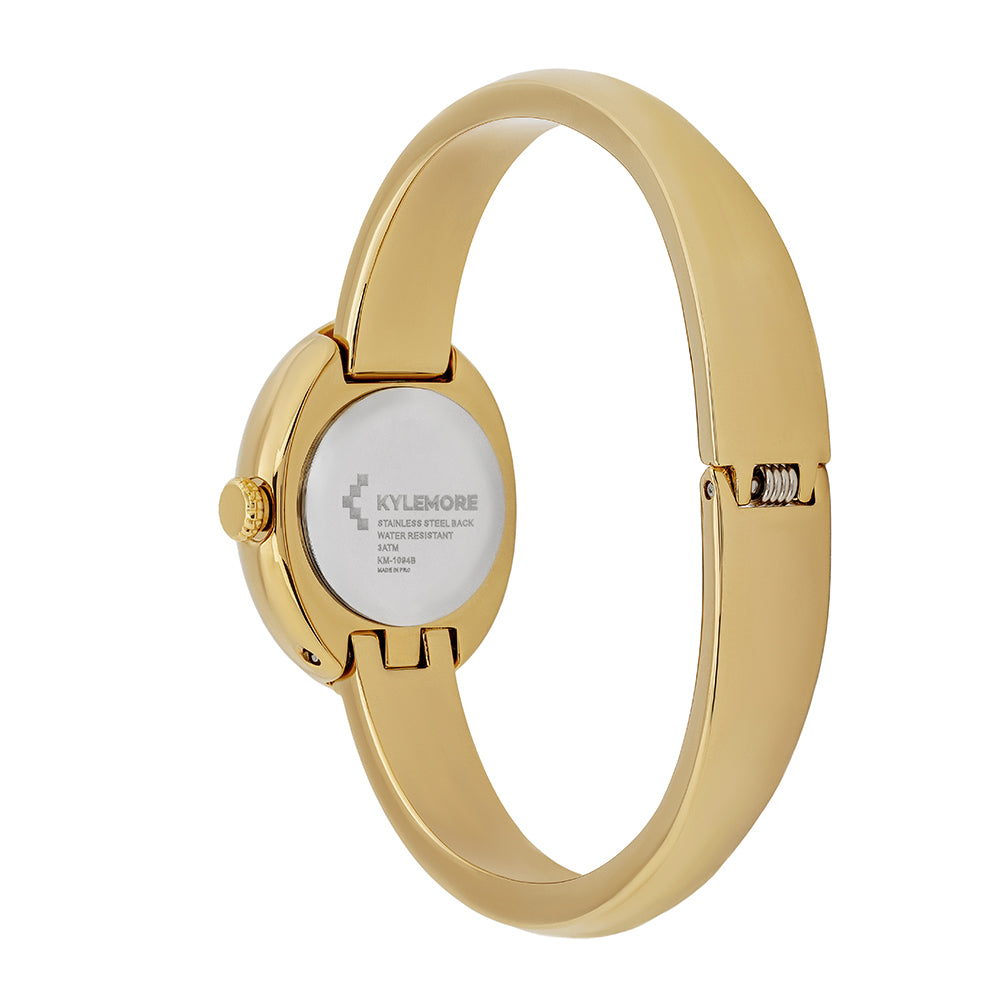 Kyliemore Women's Alloy Watch with Silver Sandblasting Finish and White Dial - KM-1094B