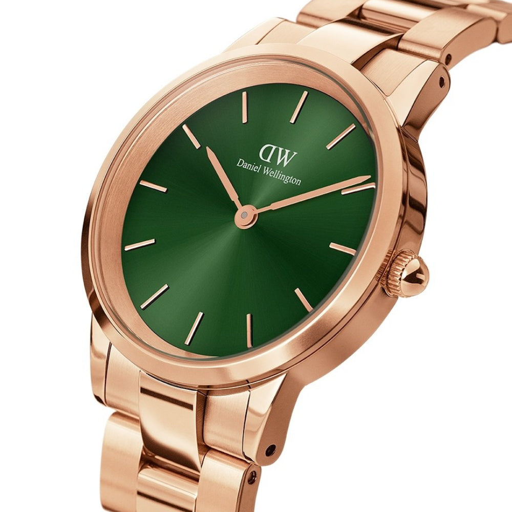 ساعة دانيال ولينغتون النسائية بحركة كوارتز ولون مينا أخضر - DW-1318