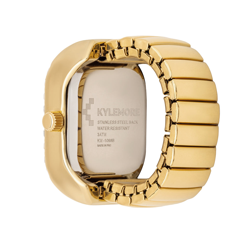 ساعة كيليمور النسائية من سبائك معدنية بعقارب تقليدية ومينا أخضر بتشطيب أشعة الشمس - KM-1099B