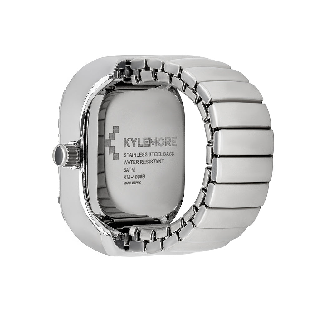 ساعة كيليمور النسائية من سبائك معدنية بعقارب تقليدية ومينا أسود بتشطيب أشعة الشمس - KM-1097B