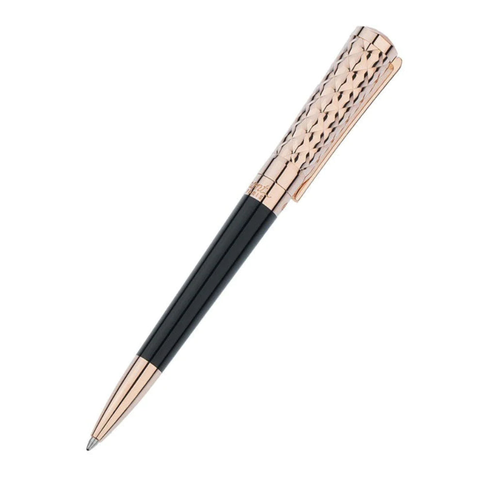 قلم باللون الأسود وذهبي وردي (روز جولد) للنساء من إس.تي.ديبونت - STDPPN-0034