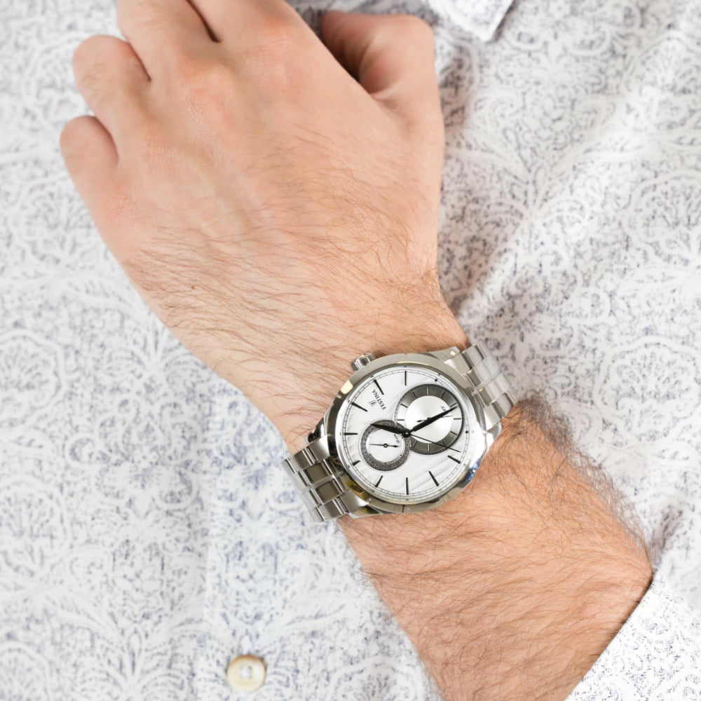 ساعة فيستينا الرجالية بحركة كوارتز ولون مينا رمادي - F16891/1