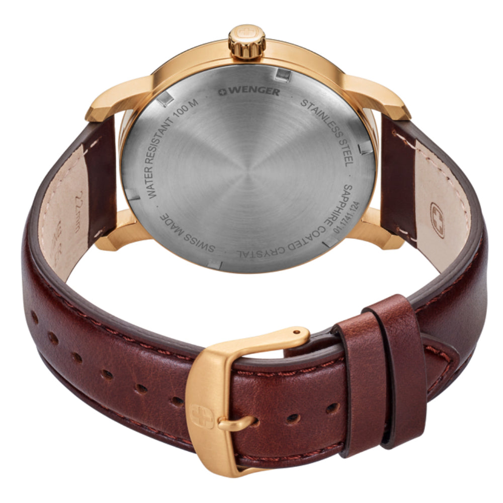 Wenger Men's Quartz Watch, White Dial - WNG-0006