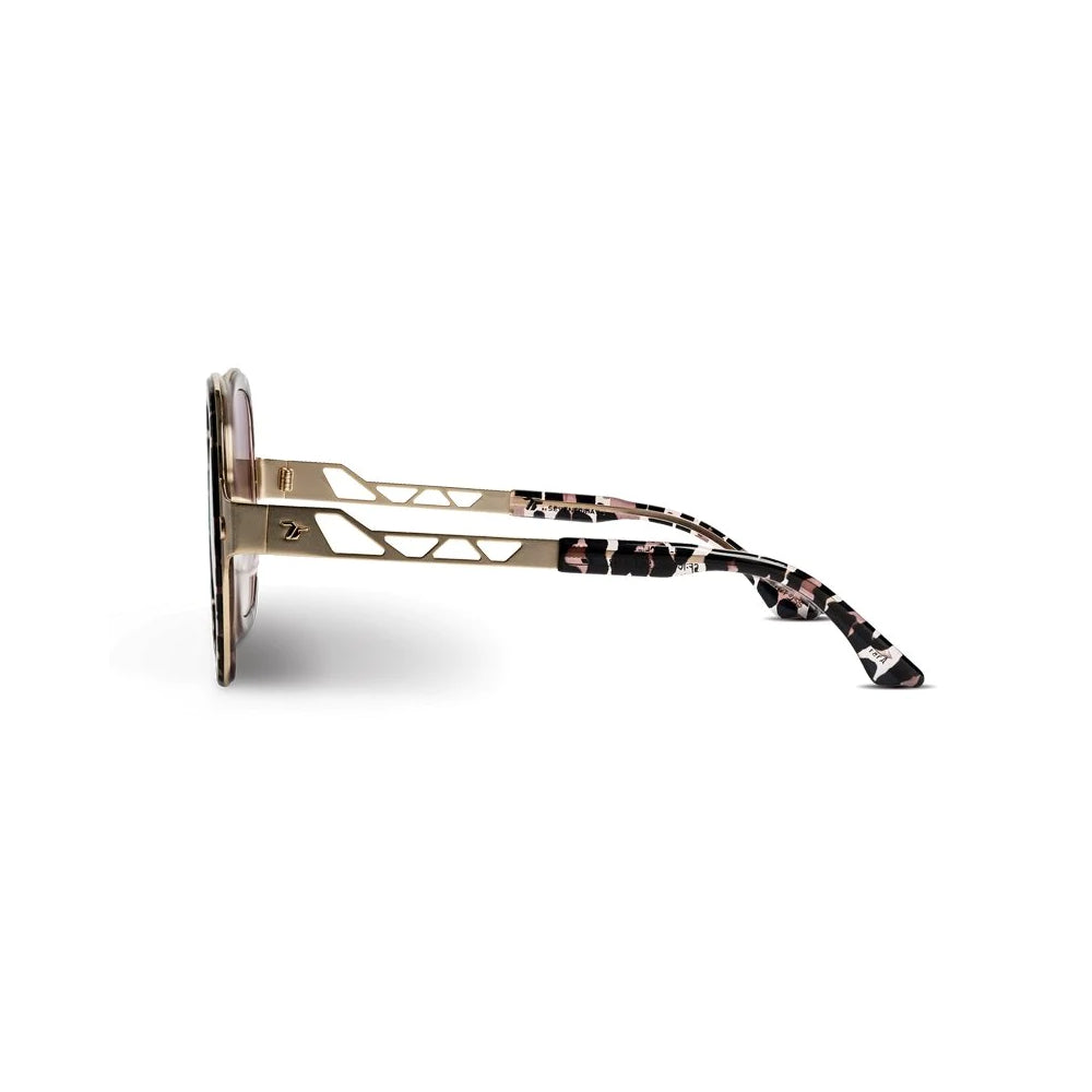 نظارات شمسية باللون الأصفر مع نمط فهد للنساء من سيفين فرايداي - SFSG-0018