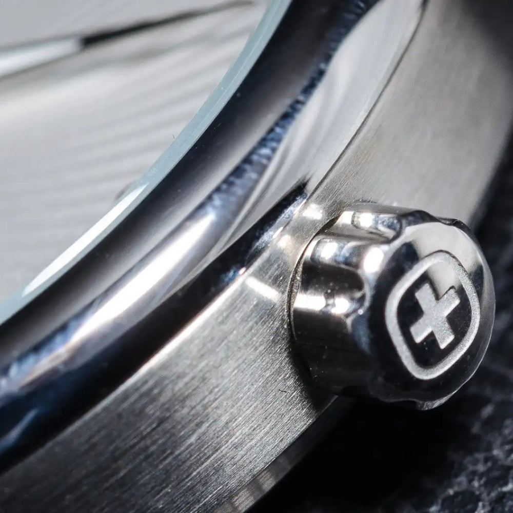 ساعة فينجر النسائية بحركة كوارتز ولون مينا فضي - WNG-0021