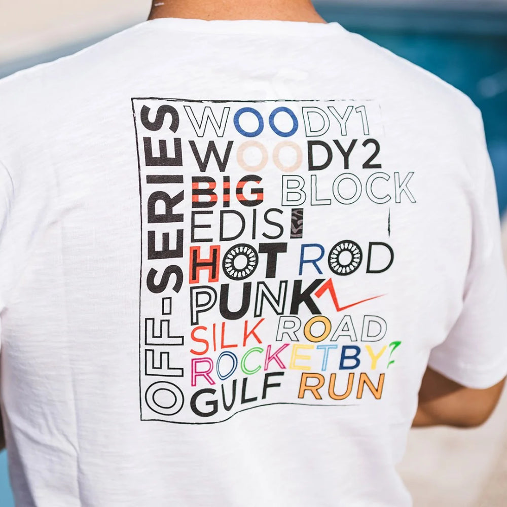 قميص باللون الأبيض للرجال والنساء من سيفين فرايداي - SFTS-0009