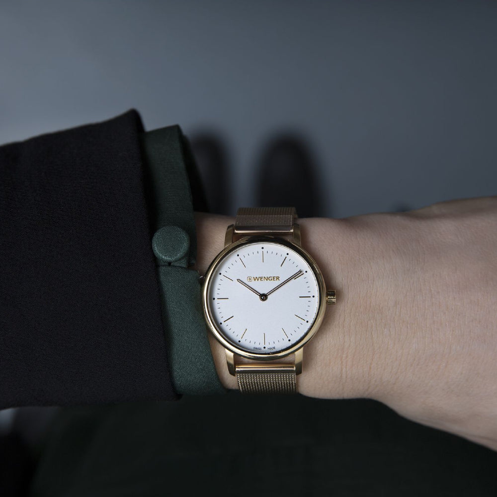 Wenger Women's Quartz White Dial Watch - WNG-0018