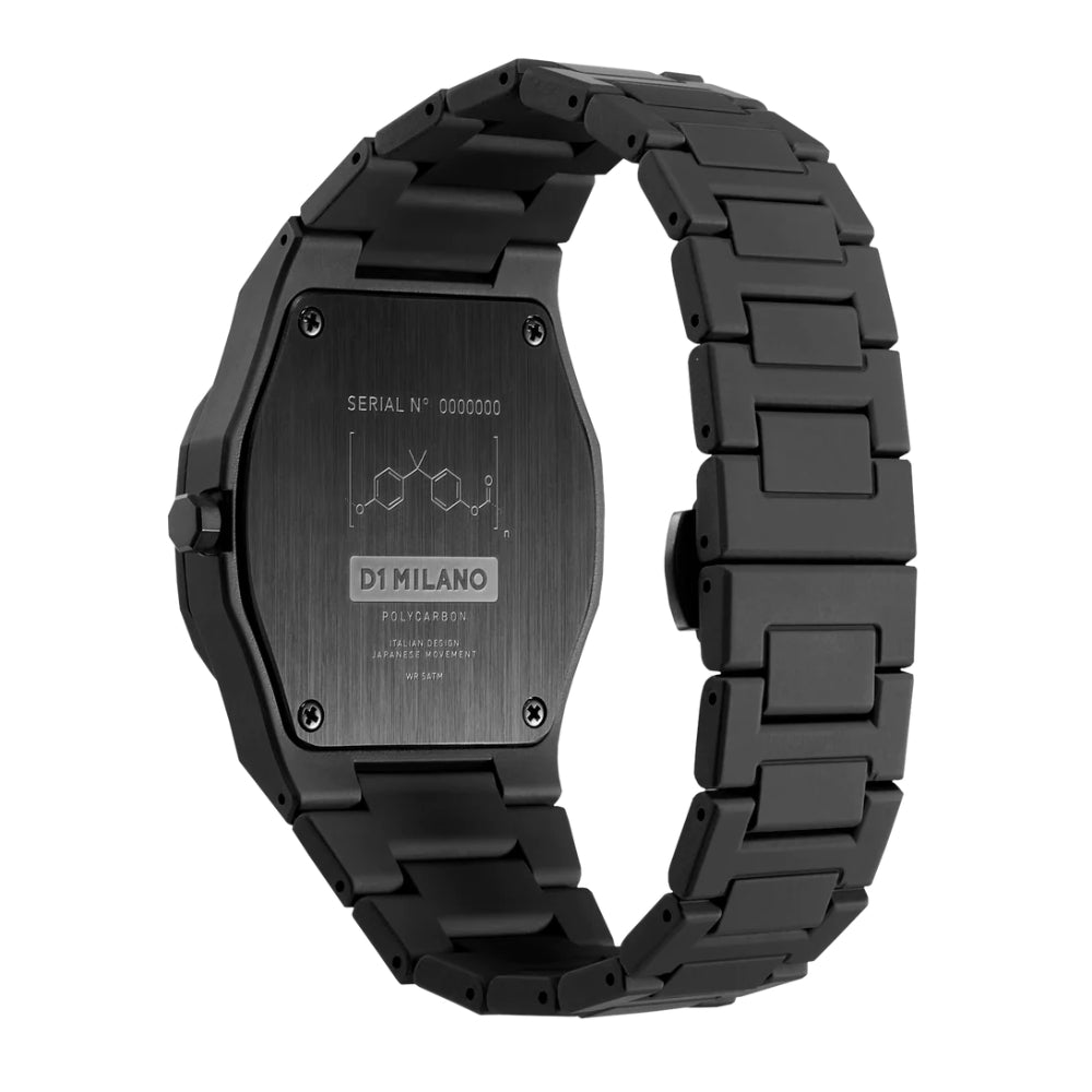 D1 Milano Shadow Polycarbonate Watch for Men and Women, Quartz Movement - ML-0103