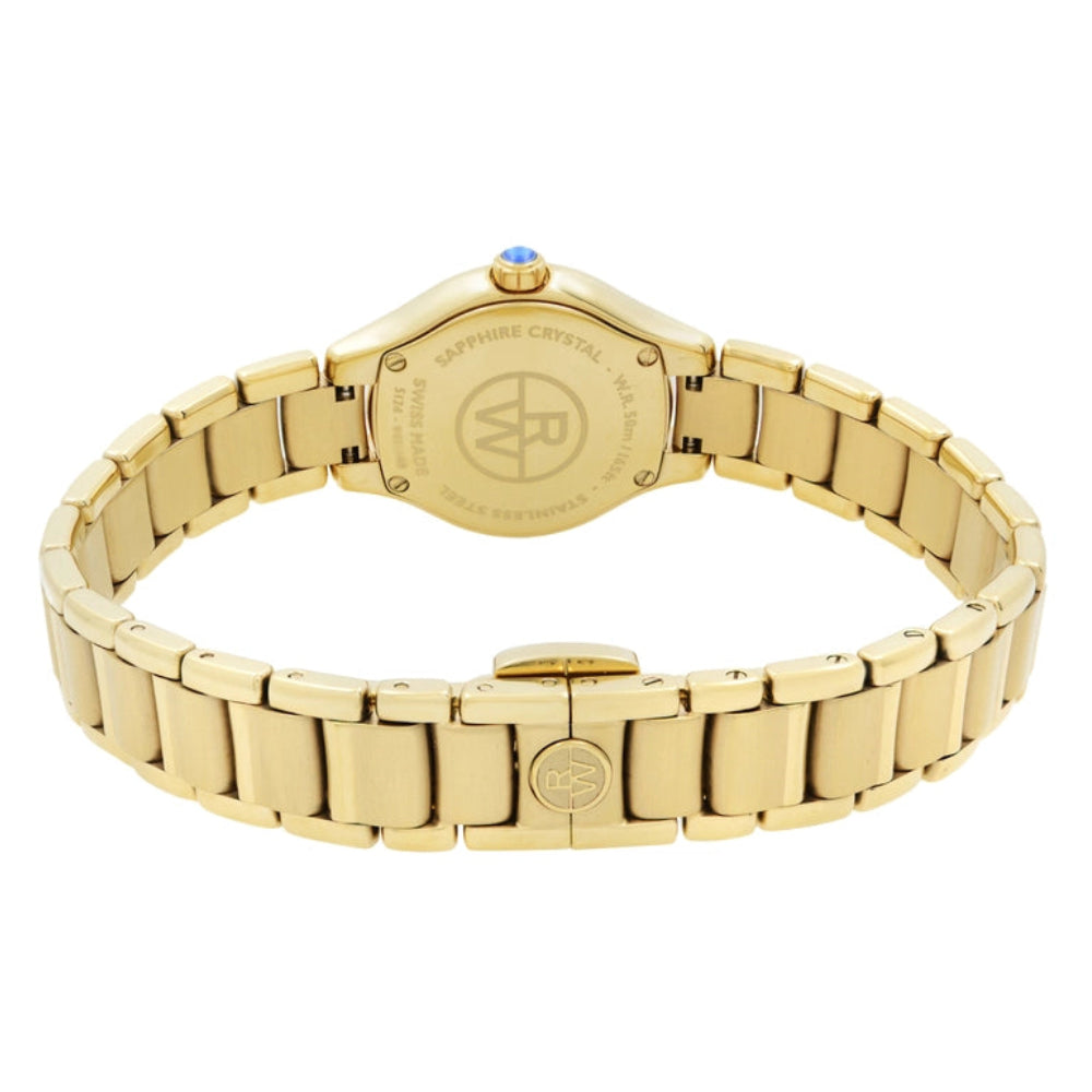 ساعة ريموند ويل النسائية بحركة كوارتز ولون مينا أبيض - RW-0017(DMND/10)