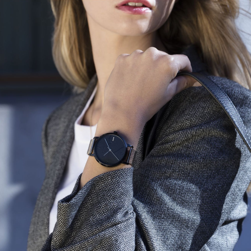 Wenger Women's Quartz Black Dial Watch - WNG-0035