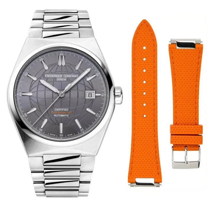 Frederique Constant Highlife Automatic COSC Men's Watch with Grey Dial — FC-0293+STRAP