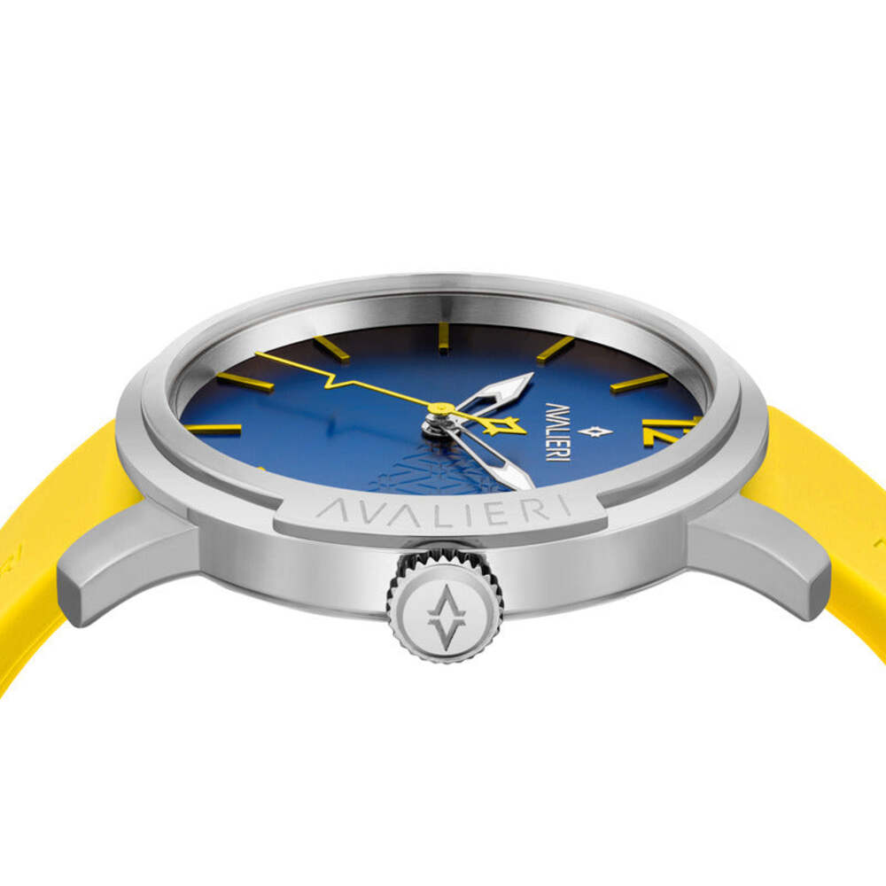 ساعة أفاليري الرجالية بحركة كوارتز ولون مينا أزرق - AV-2376B