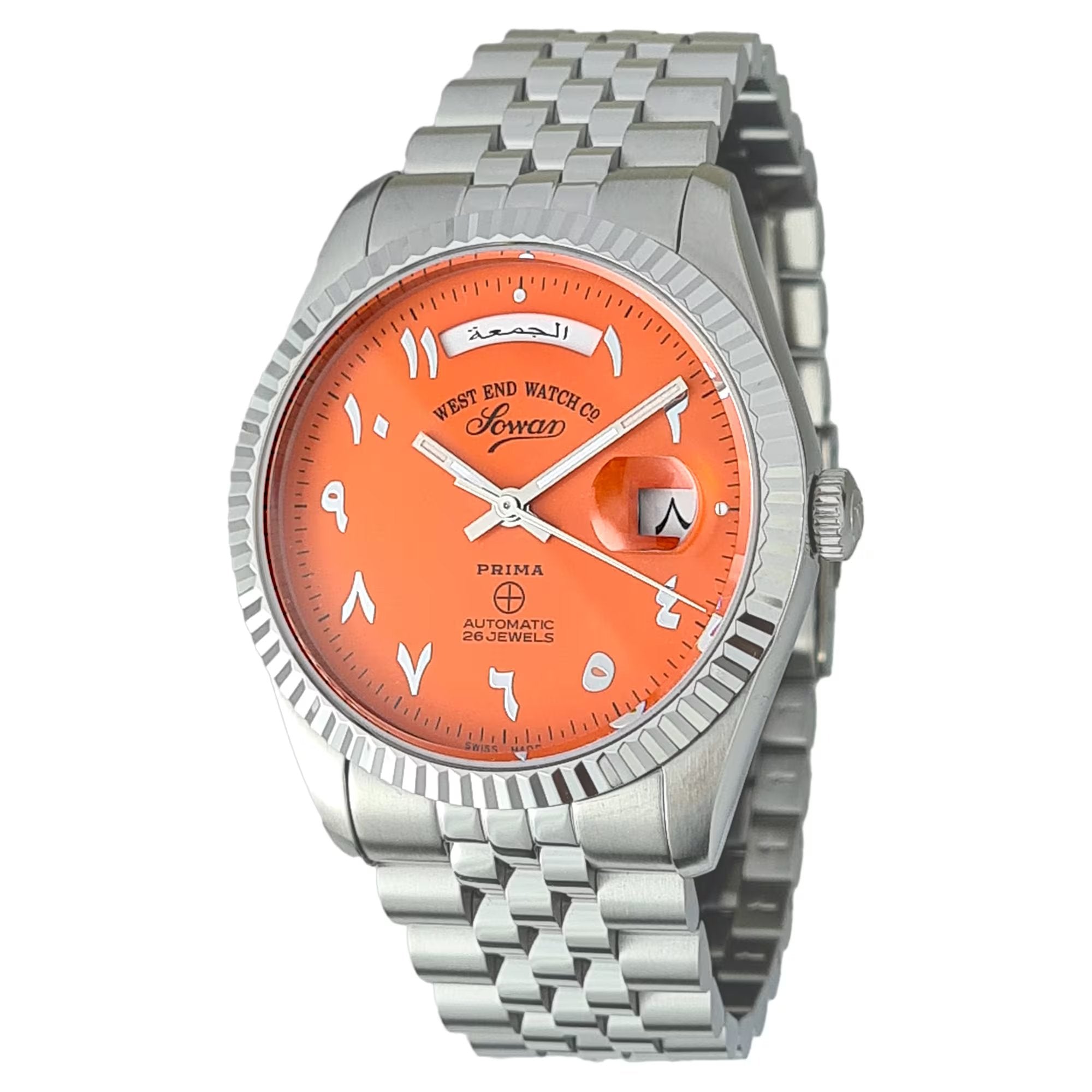 West End Watch Men's Orange Arabic Dial Watch WSTEND-0047