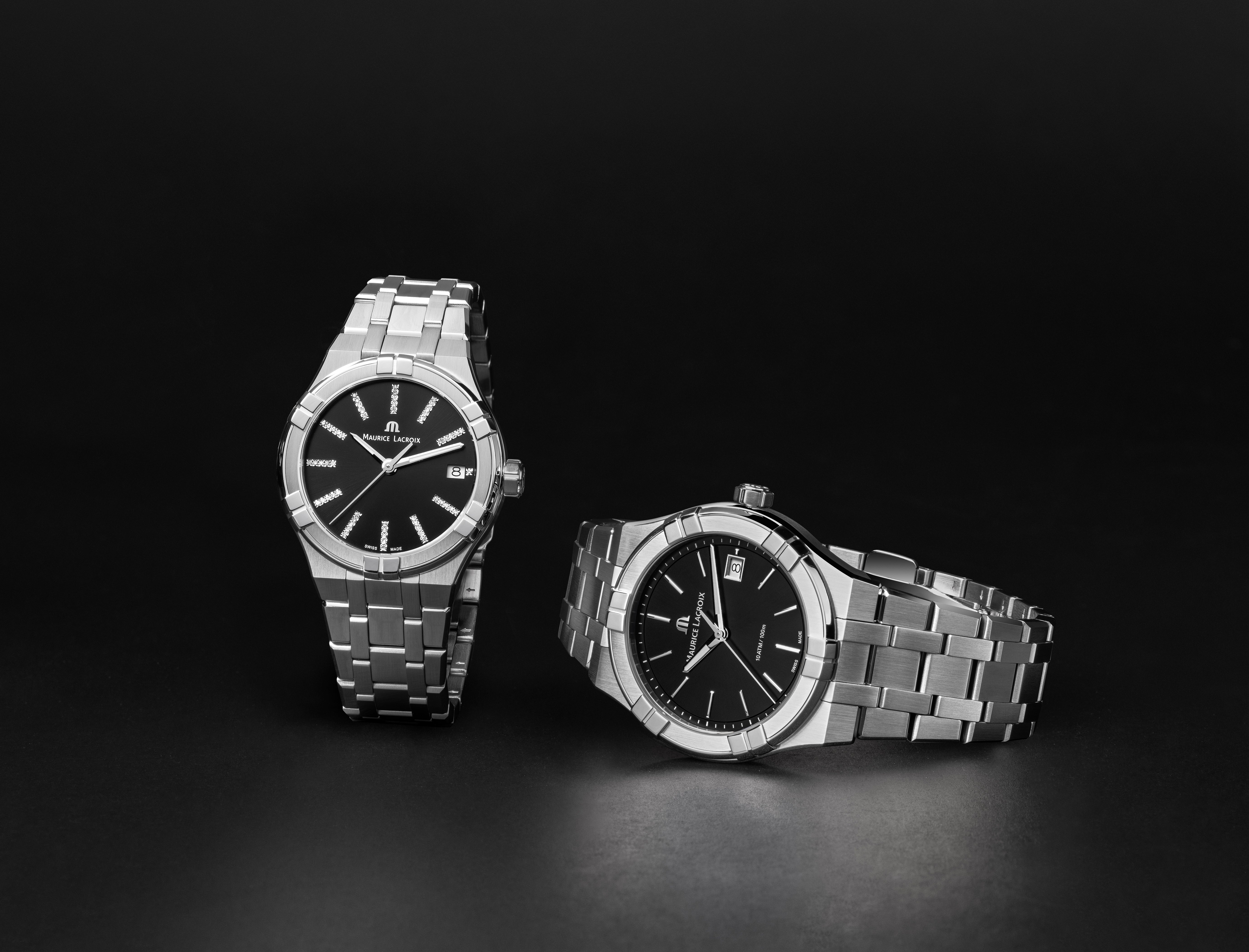 Maurice Lacroix Women's Icon Black Dial Watch MLC-0003/DMND