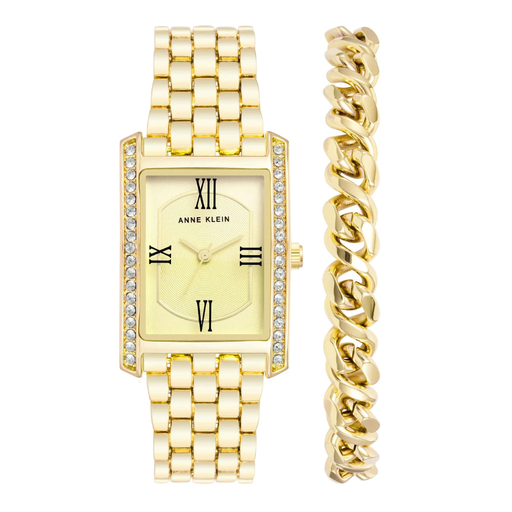 Anne klein women's hotsell watch and bracelet set