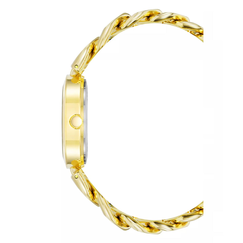 ساعة آن كلاين النسائية بحركة كوارتز ولون مينا أخضر - AK-0302