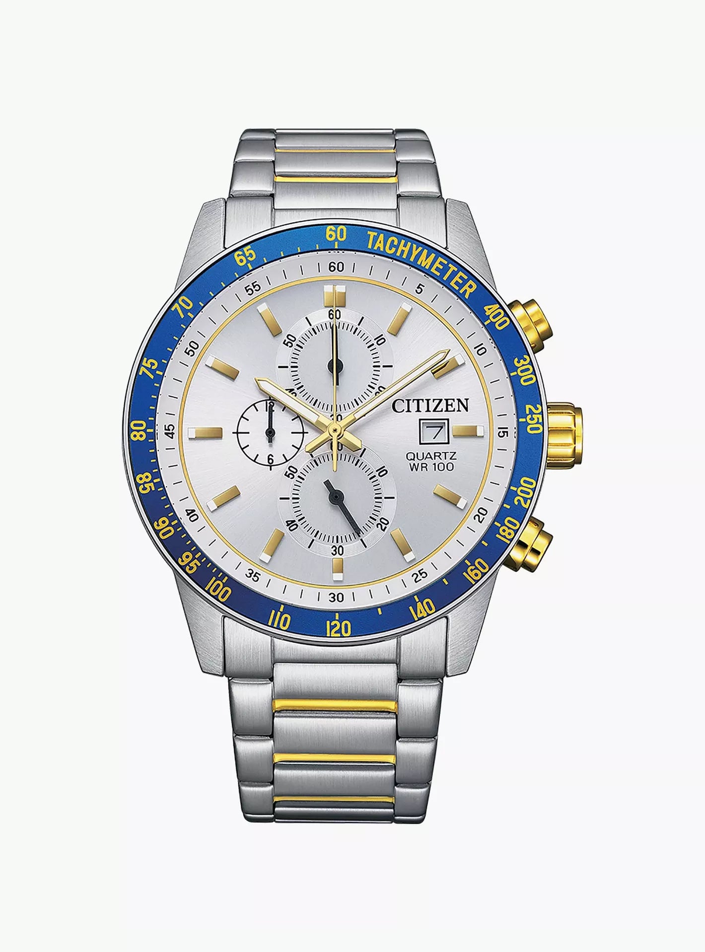 Citizen Men's Chronograph Quartz Watch with White Dial - CITC-0068