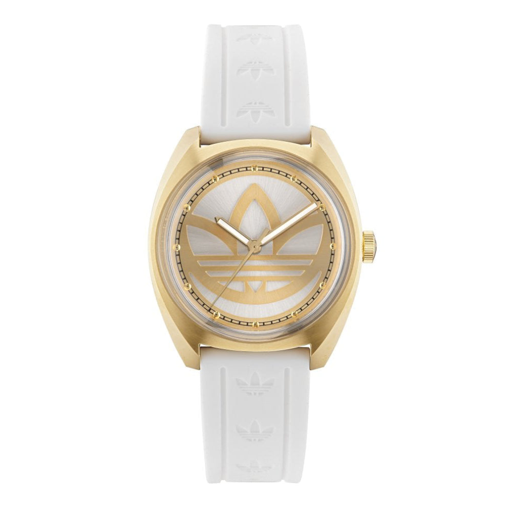 ساعة أديداس النسائية بحركة كوارتز ولون مينا فضي - ADS-0007