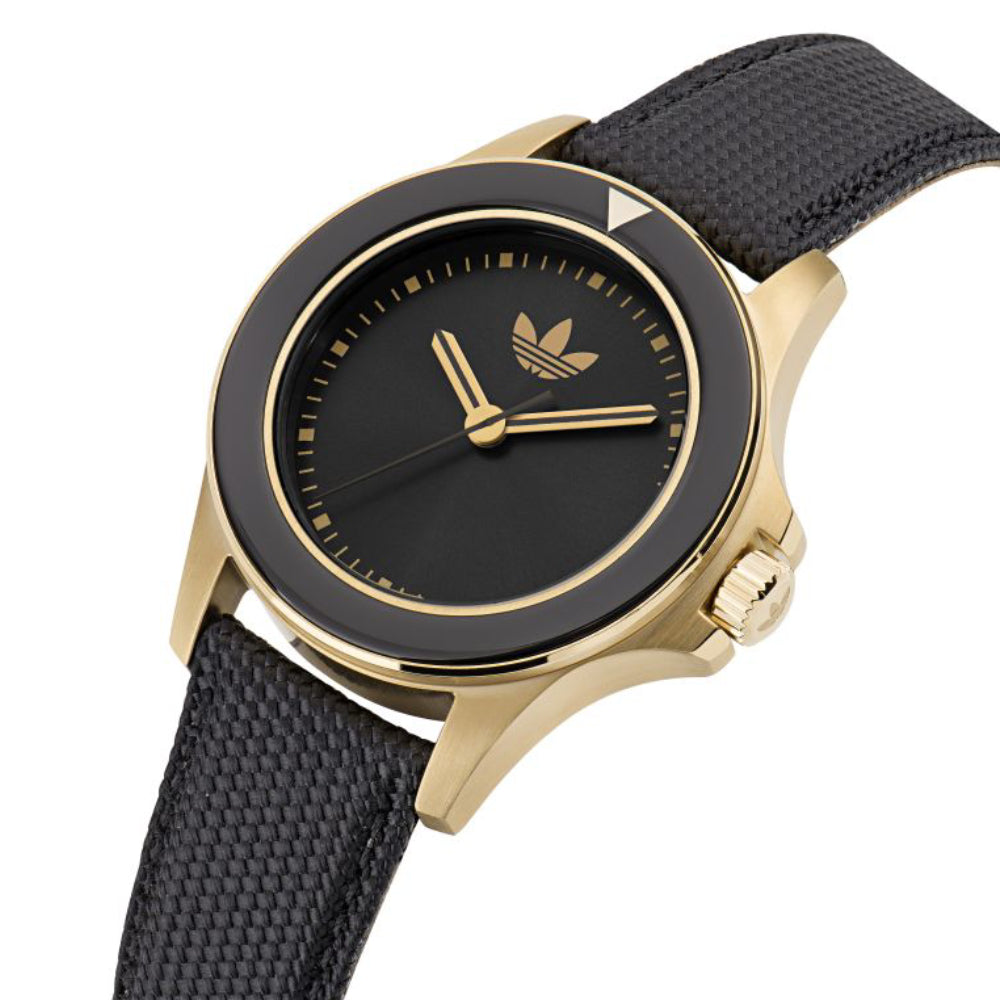 ساعة أديداس الرجالية بحركة كوارتز ولون مينا أسود - ADS-0010