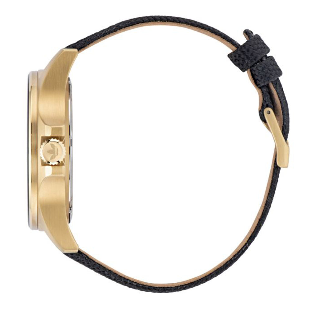 ساعة أديداس الرجالية بحركة كوارتز ولون مينا أسود - ADS-0010