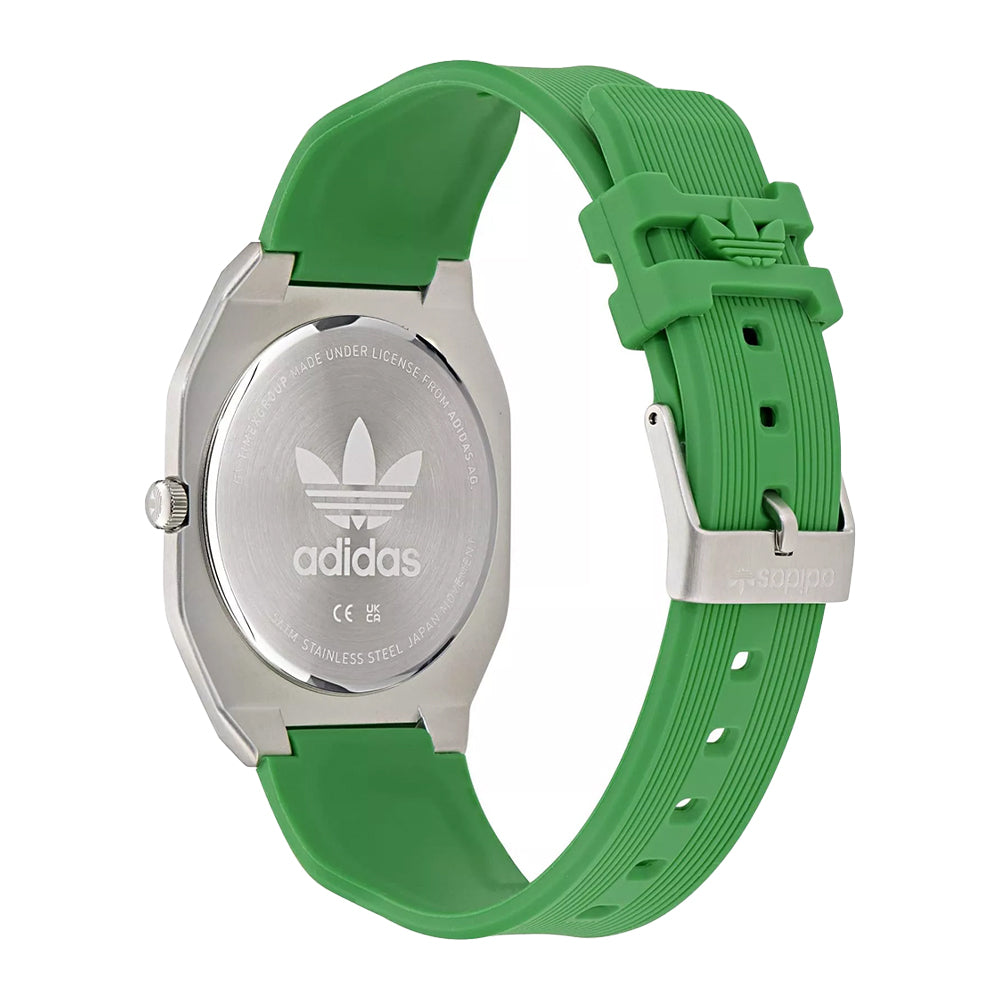 ساعة أديداس للرجال والنساء بحركة كوارتز ولون مينا أخضر - ADS-0149