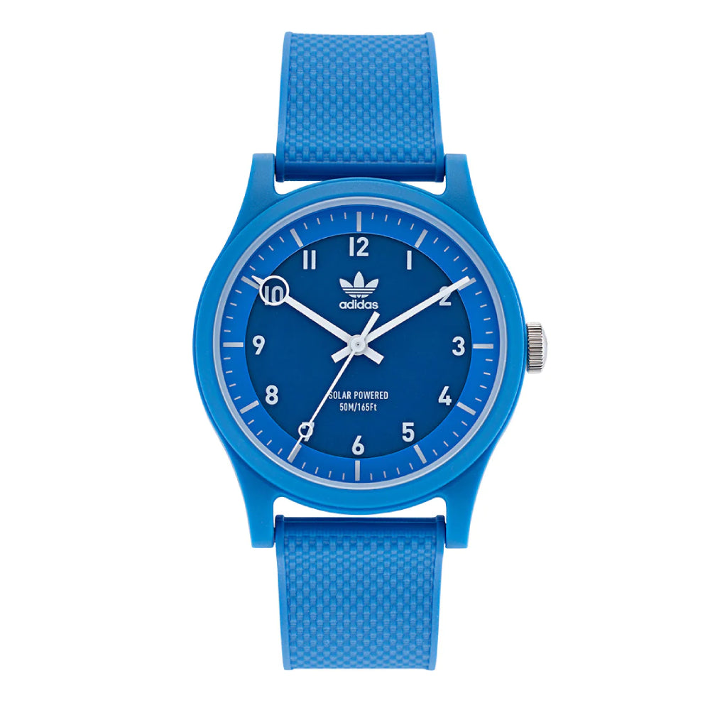 Men's and women's watch, solar-powered movement, blue dial - ADS-0024