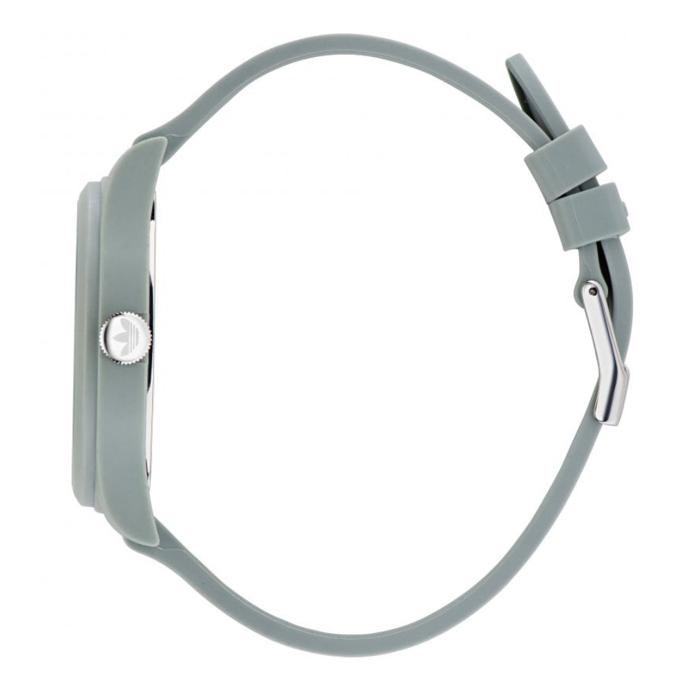 ساعة أديداس للرجال والنساء بحركة تعمل بالطاقة الشمسية ولون مينا رمادي - ADS-0026