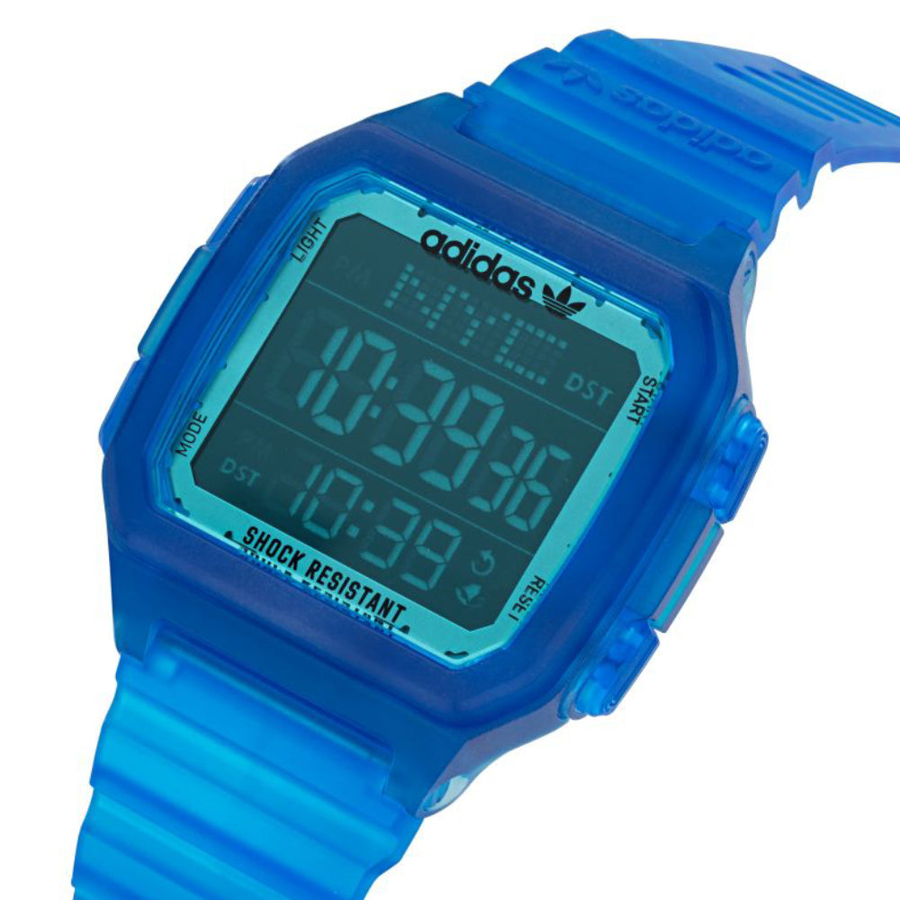 ساعة أديداس الرجالية بحركة رقمية ولون مينا أسود - ADS-0029