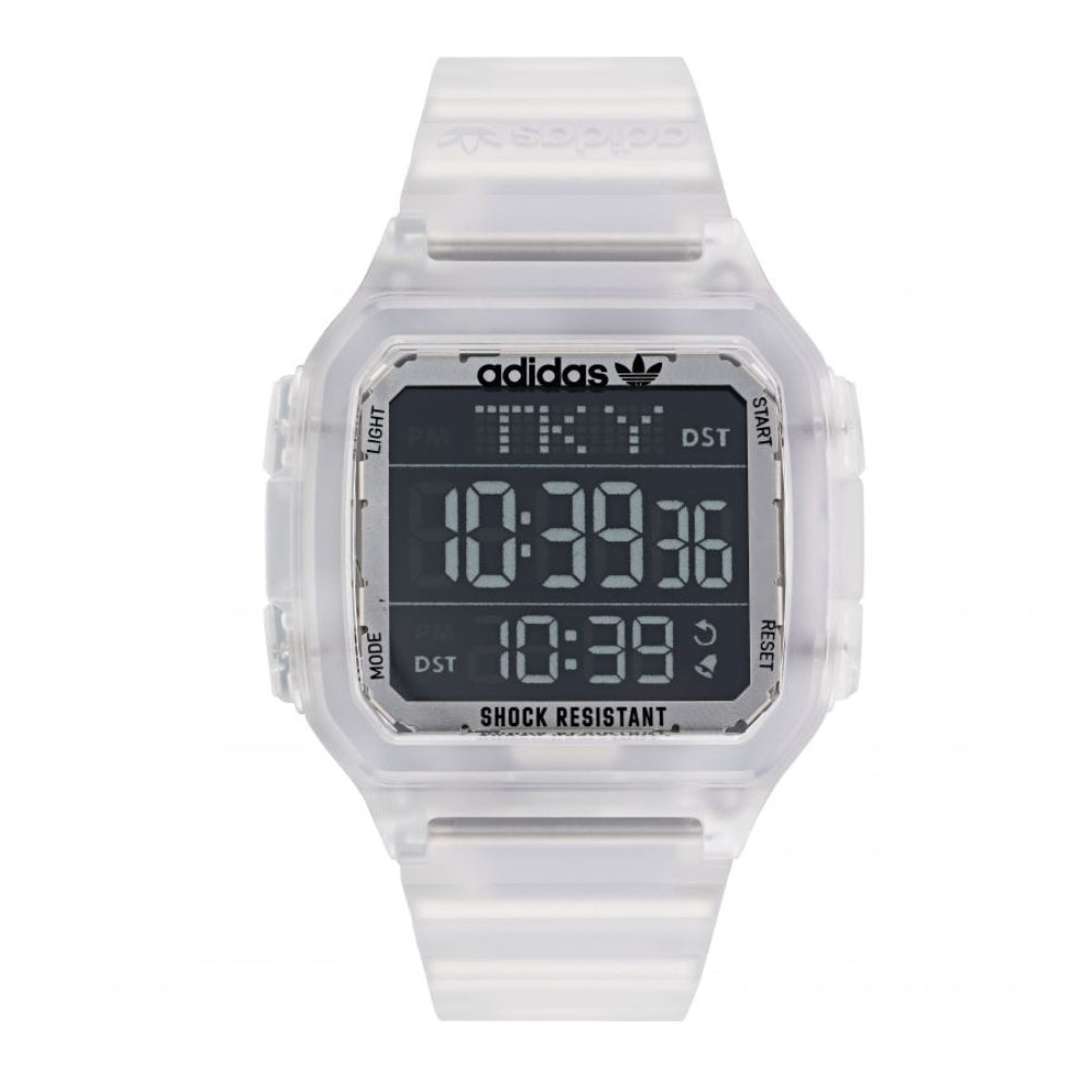 ساعة أديداس الرجالية بحركة رقمية ولون مينا أسود - ADS-0030