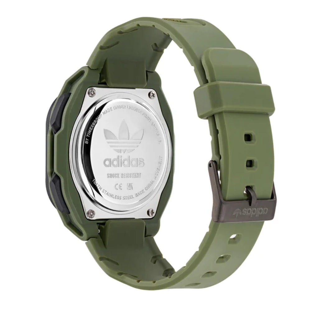 ساعة أديداس الرجالية بحركة كوارتز/رقمية ولون مينا أسود - ADS-0049