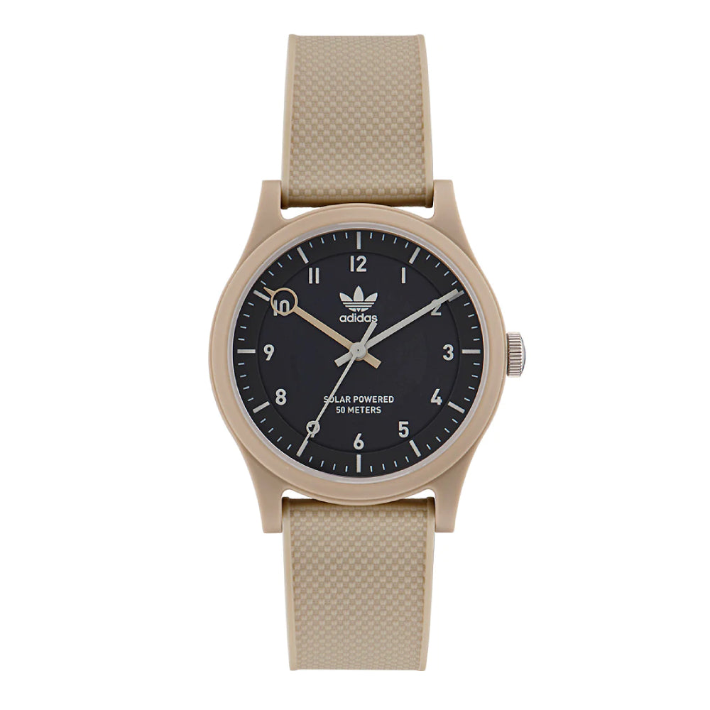 ساعة أديداس للرجال والنساء بحركة كوارتز ولون مينا أسود - ADS-0052