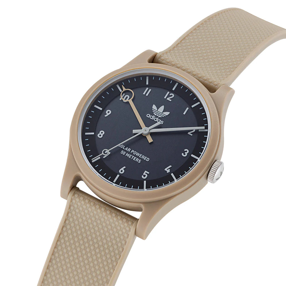 ساعة أديداس للرجال والنساء بحركة كوارتز ولون مينا أسود - ADS-0052