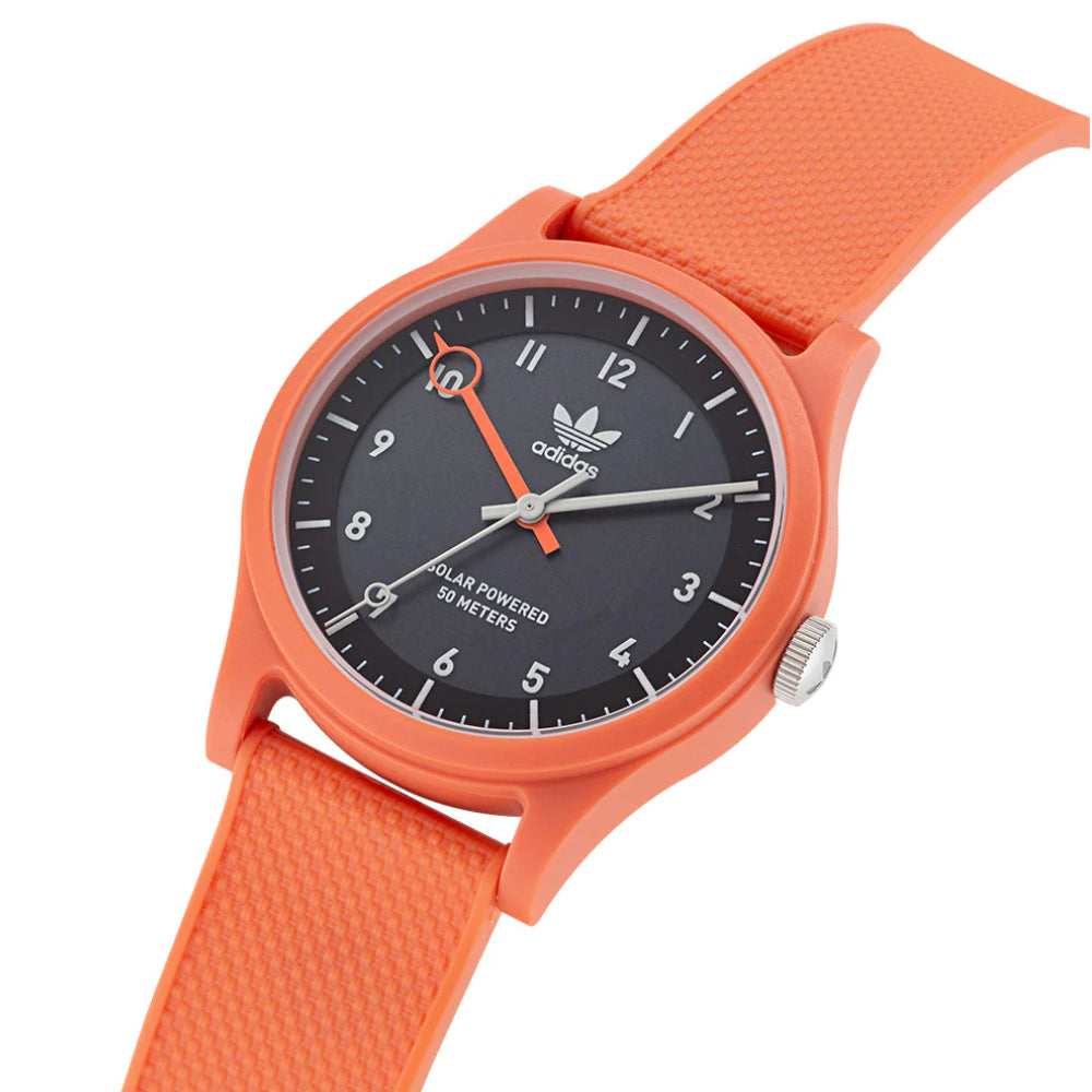 ساعة أديداس للرجال والنساء بحركة كوارتز ولون مينا أسود - ADS-0053